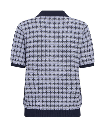 Mos Mosh Tink Polo Knit Violet Tulip