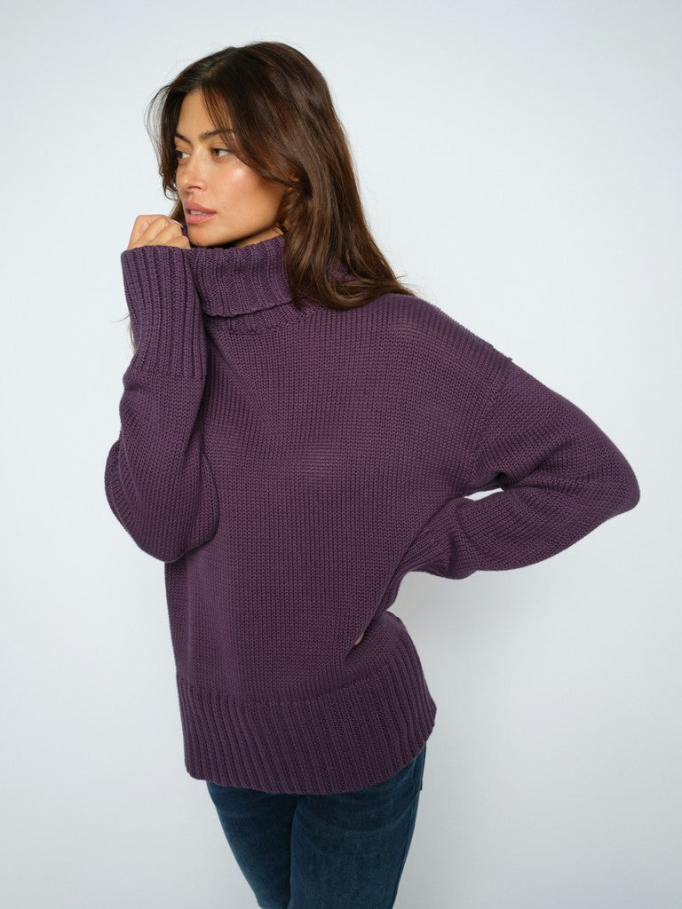 Mos Mosh Rola Bine Rollneck Knit Sweet Grape