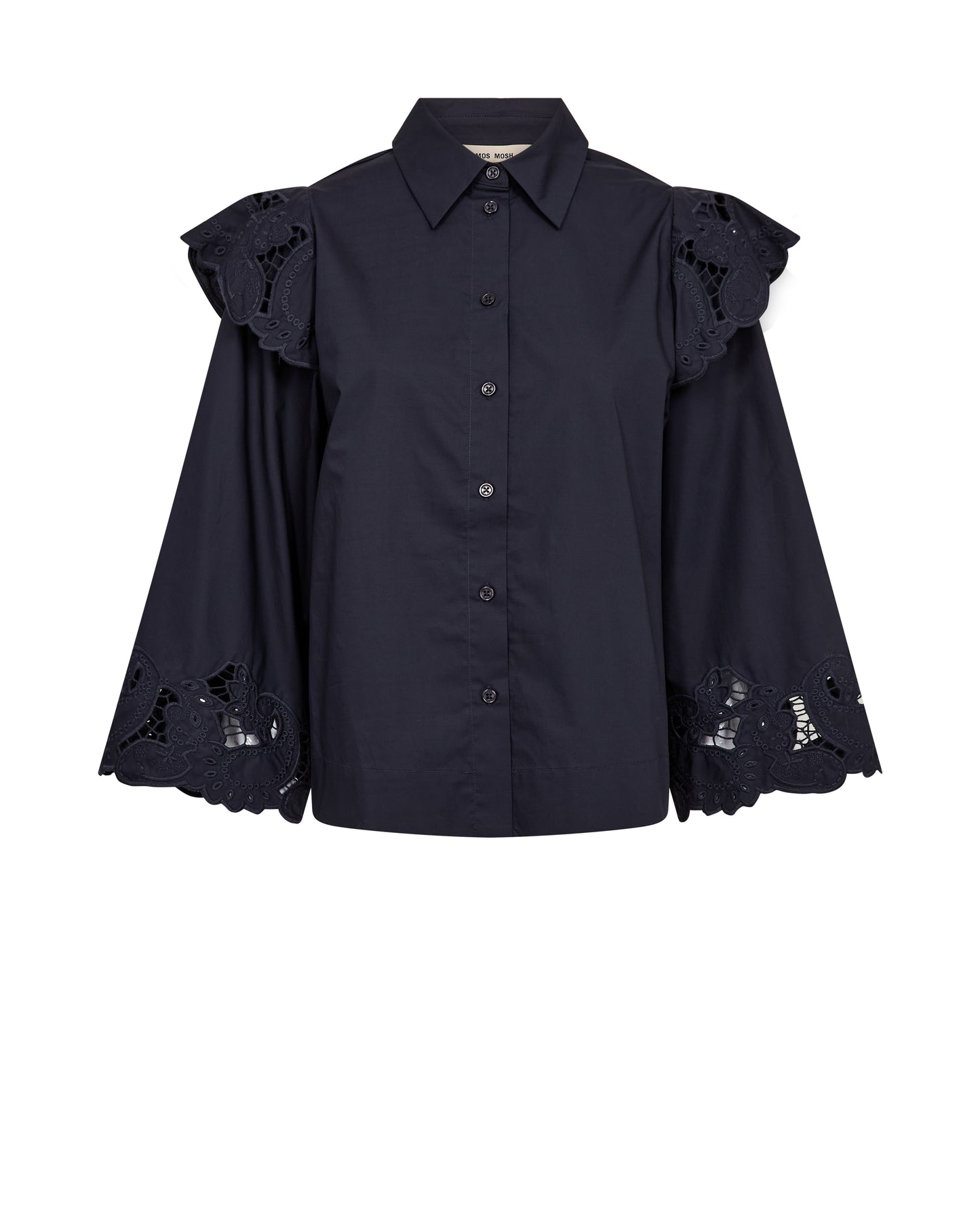 Mos Mosh Heliam Broange Shirt Salute Navy