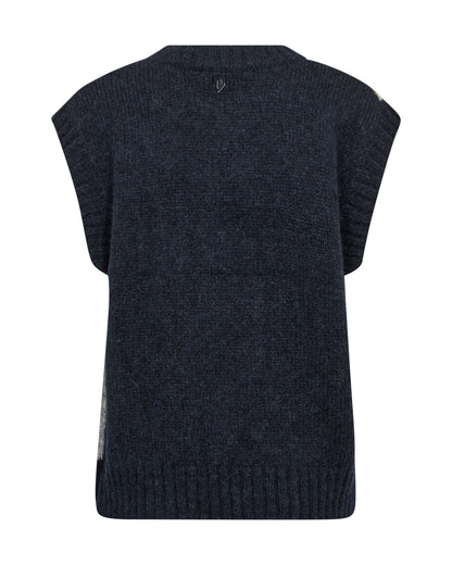 Mos Mosh Jennine Knit Vest Salute Navy