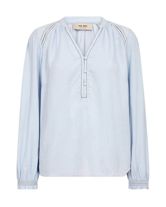 Mos Mosh Tazzin Twill Blouse Skyway