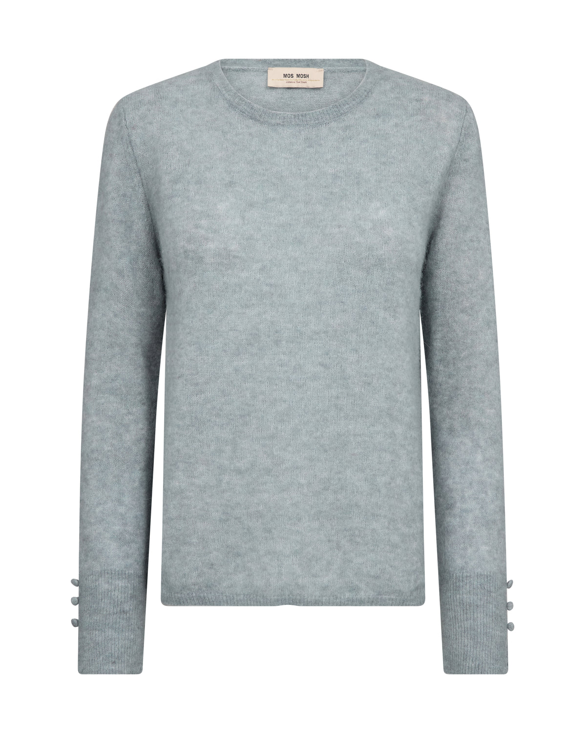 Mos Mosh Mape Sophia O-Neck Knit Lead