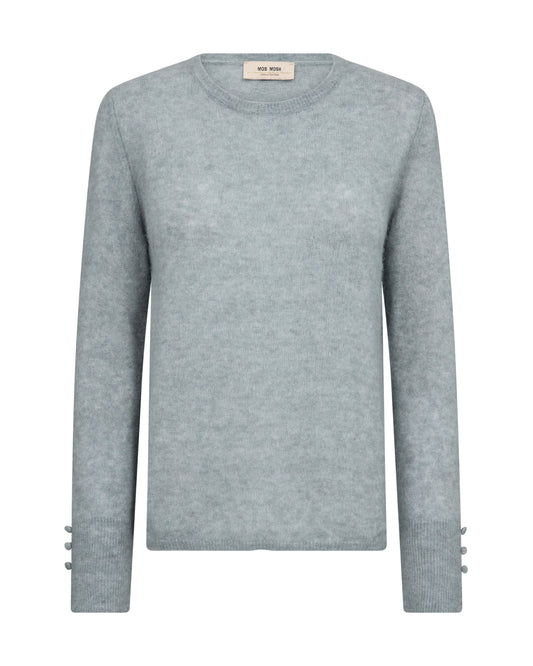 Mos Mosh Mape Sophia O-Neck Knit Lead