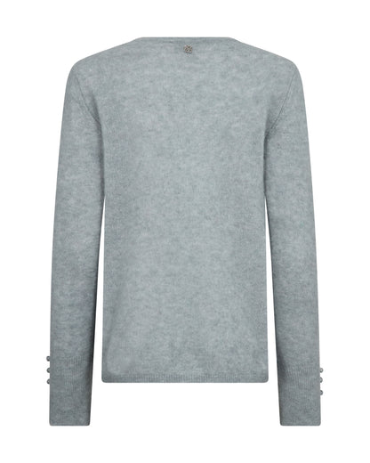 Mos Mosh Mape Sophia O-Neck Knit Lead