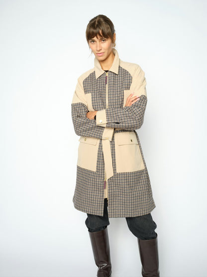 Mos Mosh Aline Check Jacket Doeskin