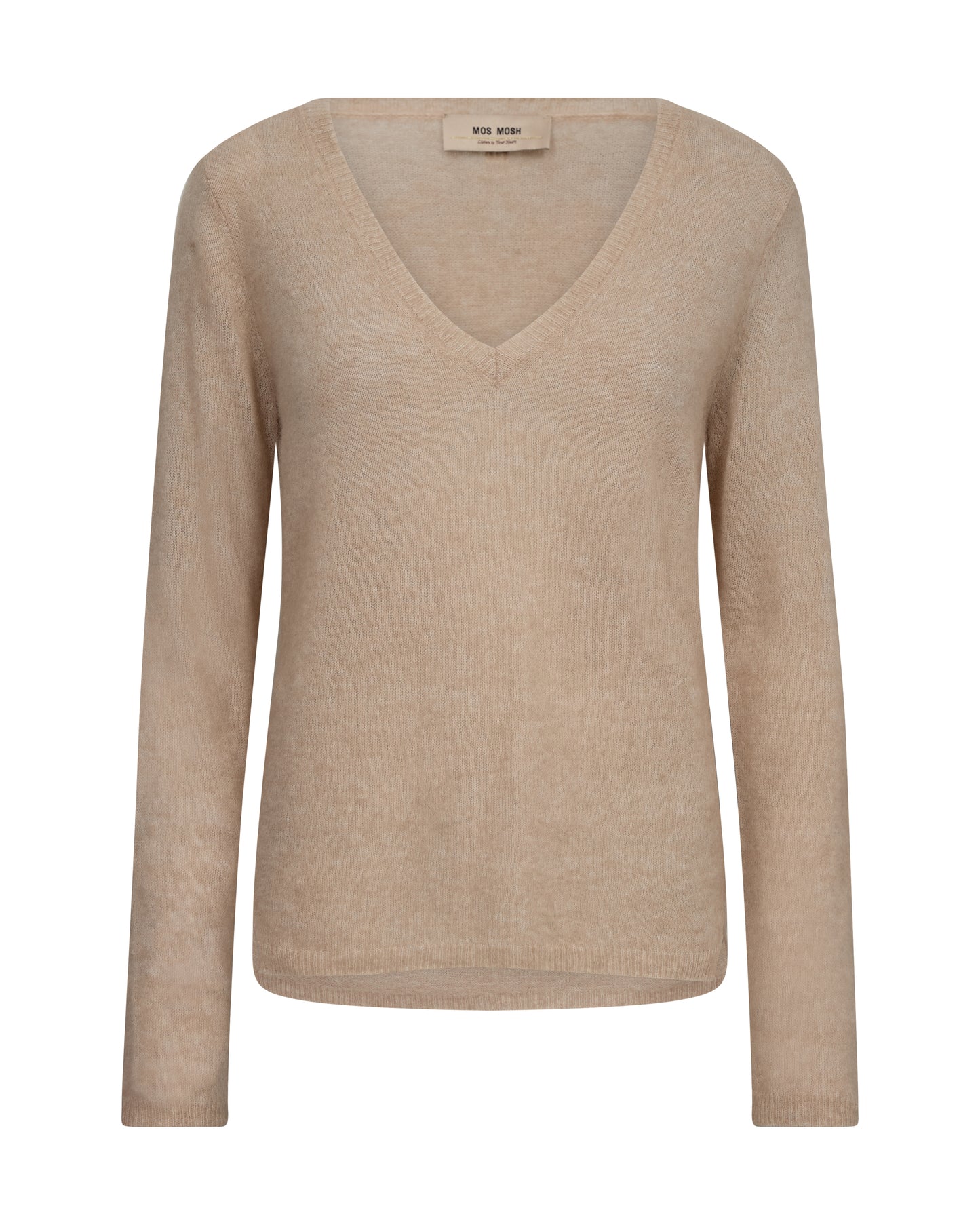 Mos Mosh Mape Sophia V-Neck Knit Doeskin