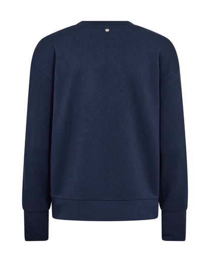 Mos Mosh Neve Rhino Sweatshirt Navy Blazer