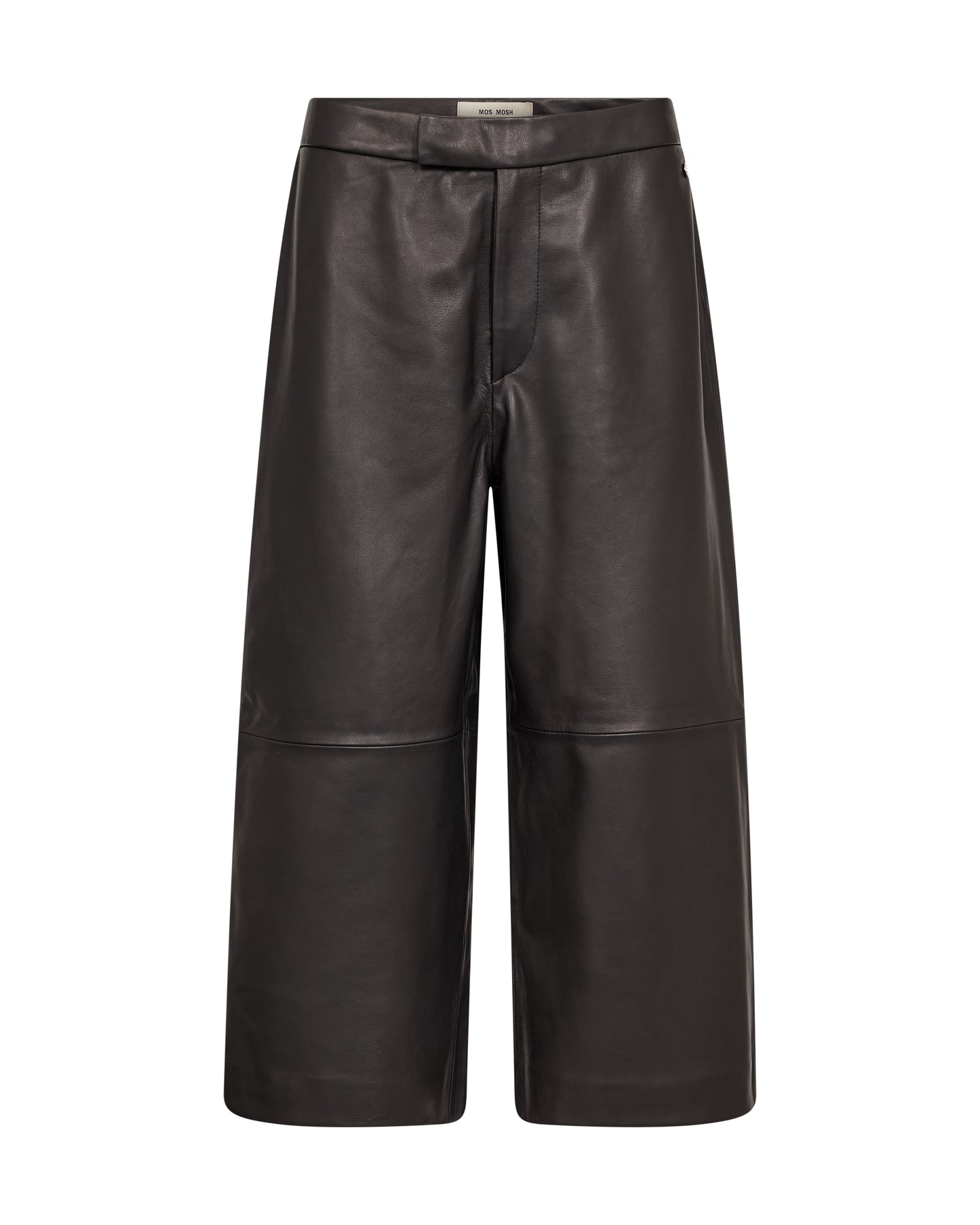 Mos Mosh Leyanna Long Leather Shorts Black