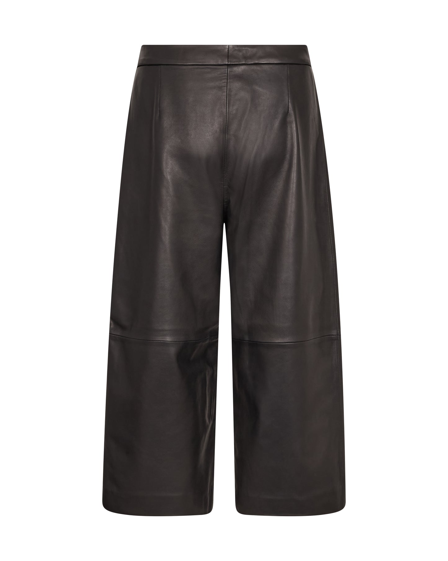 Mos Mosh Leyanna Long Leather Shorts Black