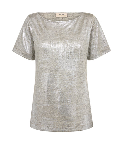 Mos Mosh Niva Metallic Tee Silver