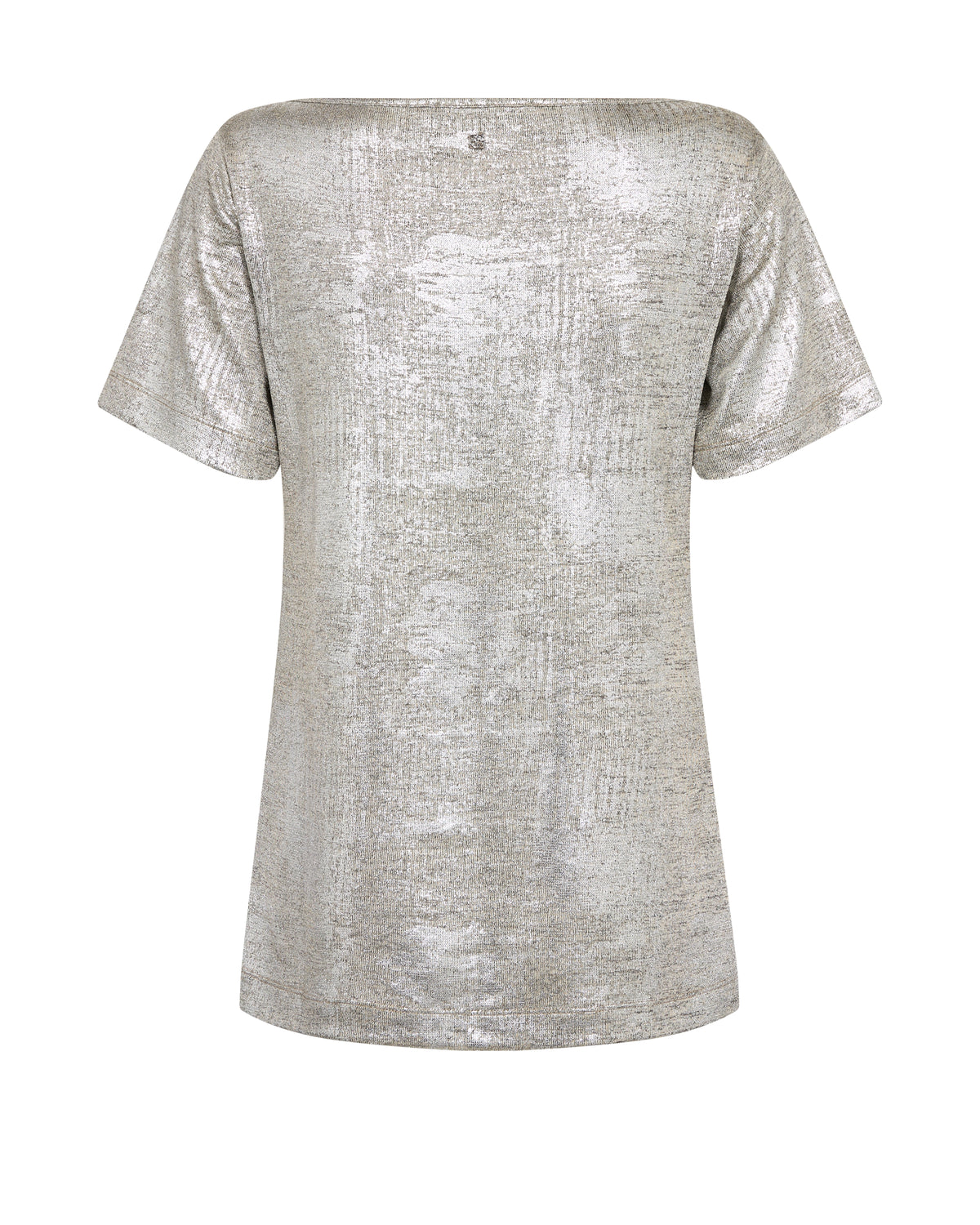 Mos Mosh Niva Metallic Tee Silver