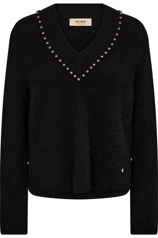 Mos Mosh Zora V-Neck Bead Knit