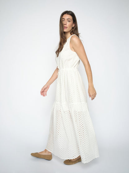 Mos Mosh Sabria Embo Dress White