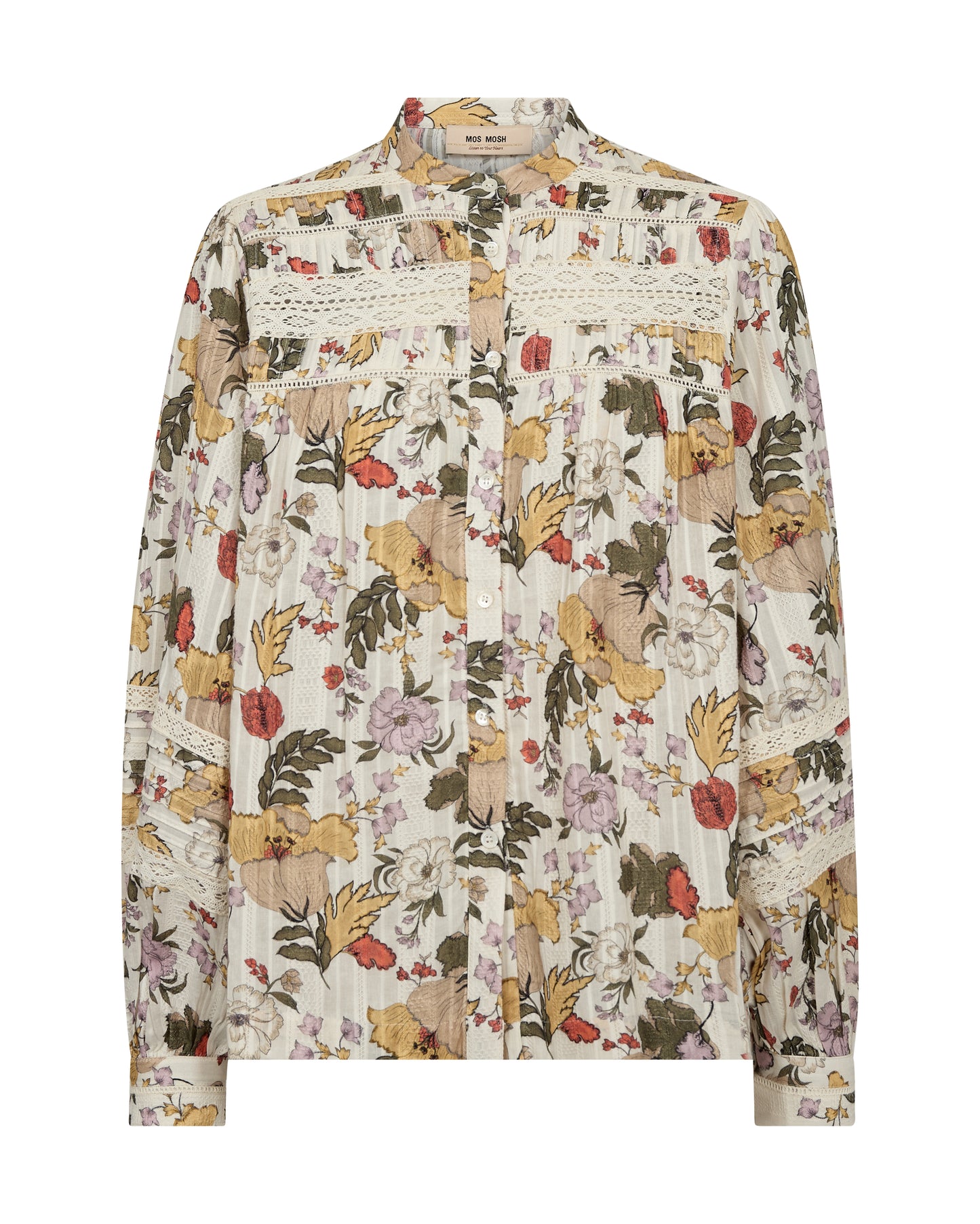 Mos Mosh Bell Flowwa Shirt Ecru