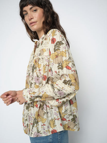 Mos Mosh Bell Flowwa Shirt Ecru