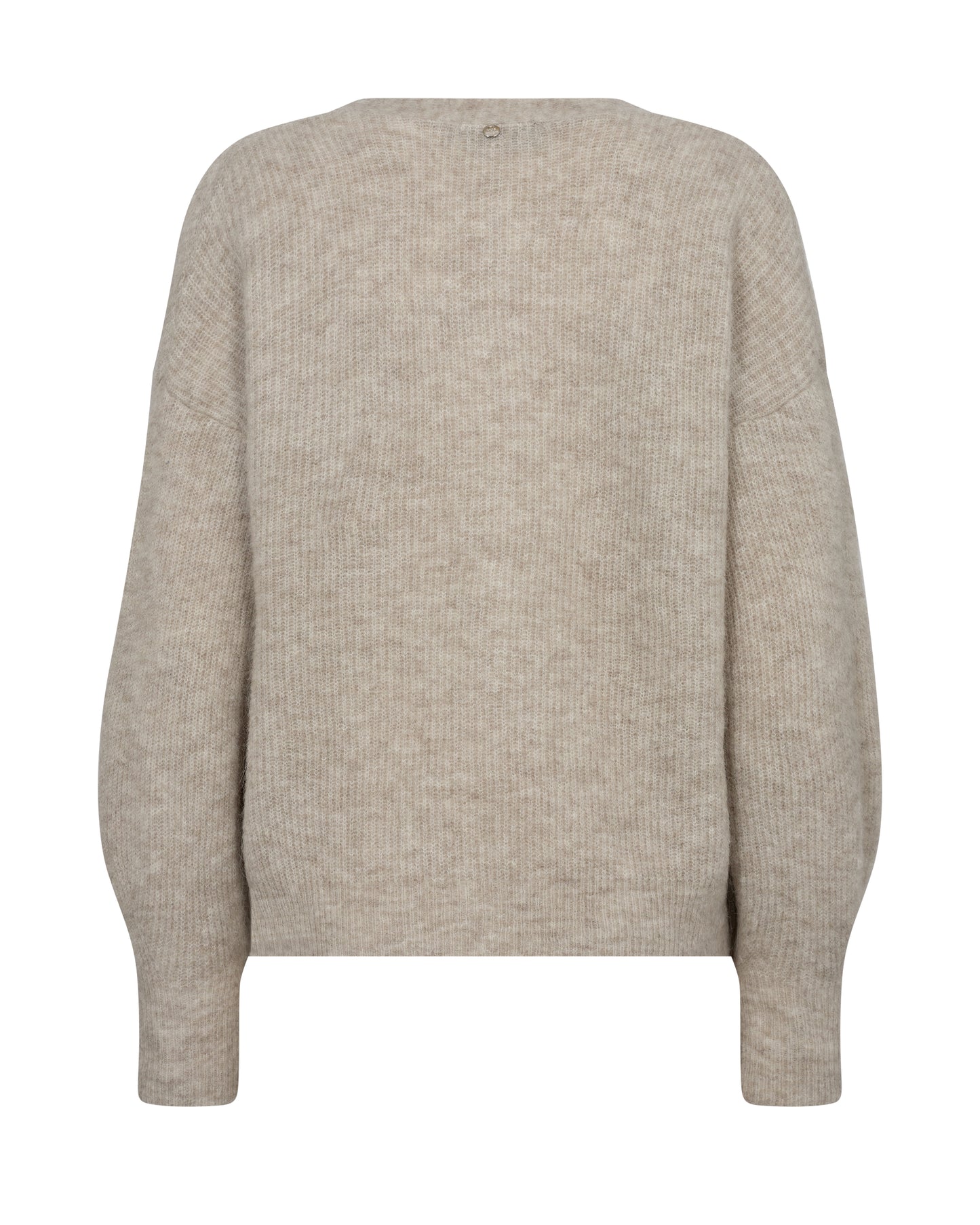 Mos Mosh Thora V-Neck Knit Cardigan Feather Gray
