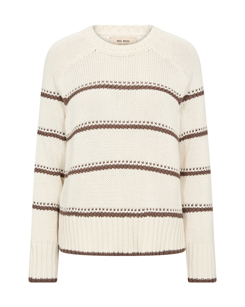 Mos Mosh Rola Bine Stripe Knit Coffee