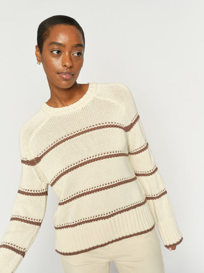 Mos Mosh Rola Bine Stripe Knit Coffee