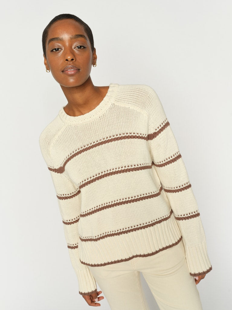 Mos Mosh Rola Bine Stripe Knit Coffee
