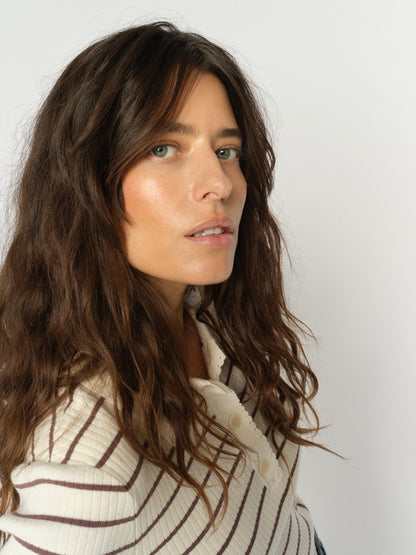 Mos Mosh Caliz Stripe Knit Coffee