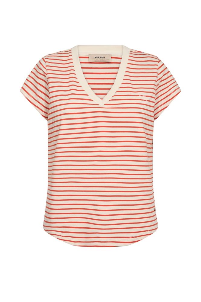 Mos Mosh Kala Stripe Tee Orange
