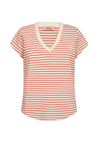 Mos Mosh Kala Stripe Tee Orange