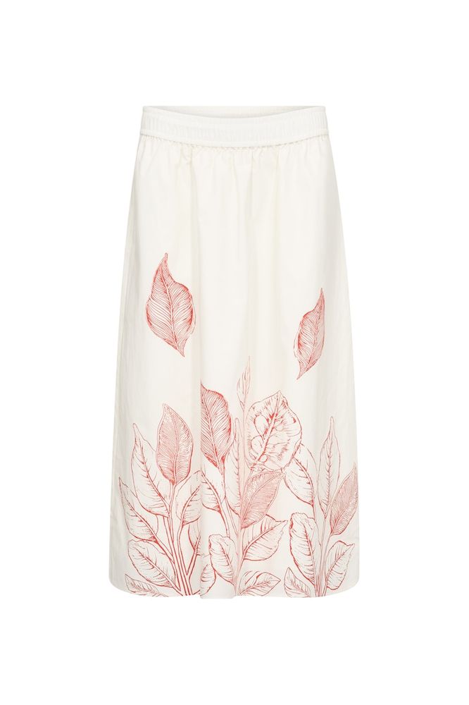 Mos Mosh Tessan Monochrome Skirt Ecru