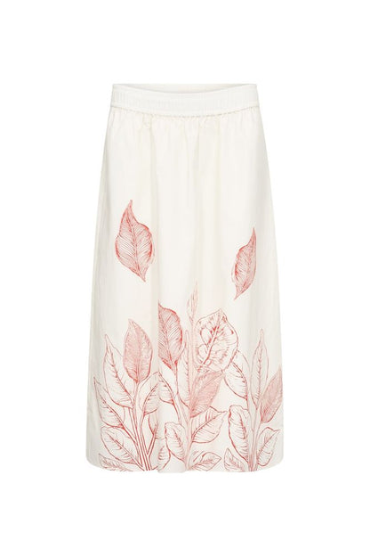 Mos Mosh Tessan Monochrome Skirt Ecru