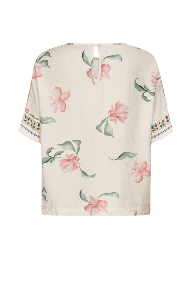 Mos Mosh Palma Big Orchid Blouse Ecru