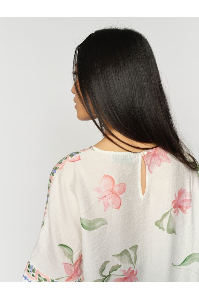 Mos Mosh Palma Big Orchid Blouse Ecru
