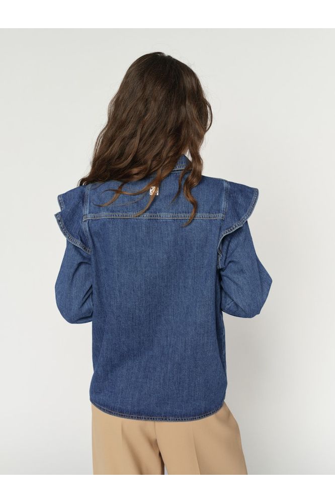 Mos Mosh Irina Denim Shirt Dark Blue