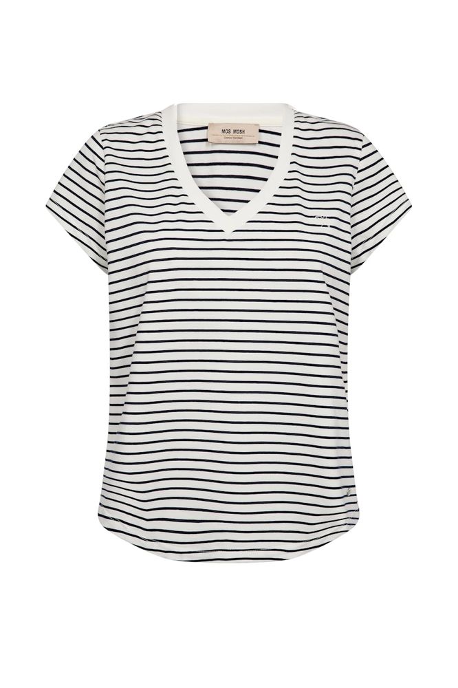 Mos Mosh Kala Stripe Tee Navy