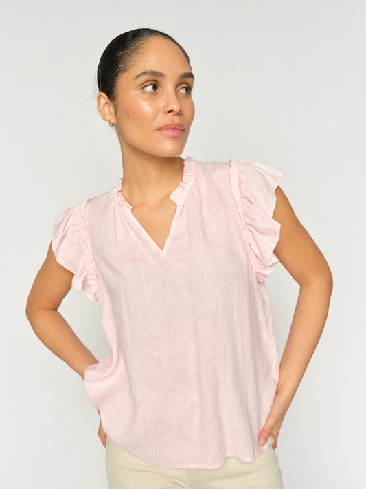 Mos Mosh Tea Linen Blouse Ballet