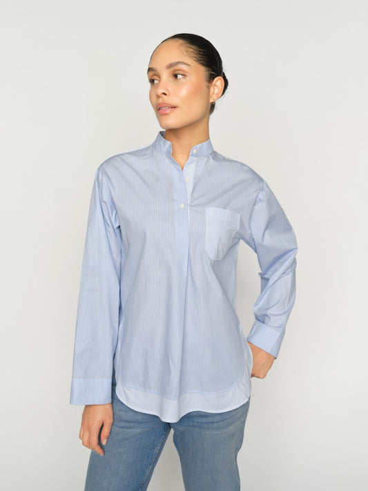 Mos Mosh Bronwyn Stripe Shirt Blue