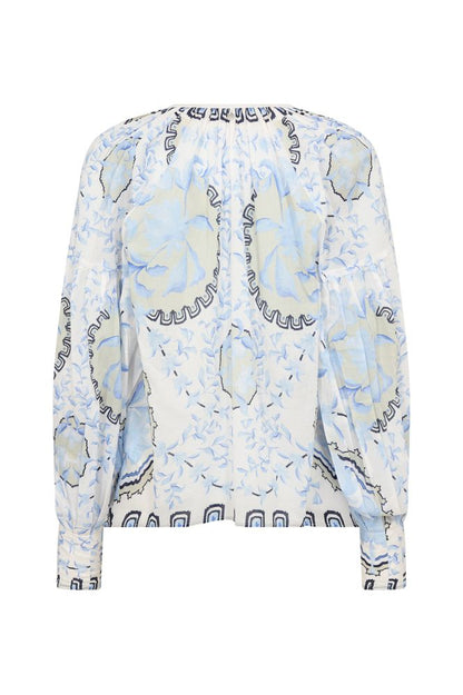 Mos Mosh Wylde Orchid Blouse Blue