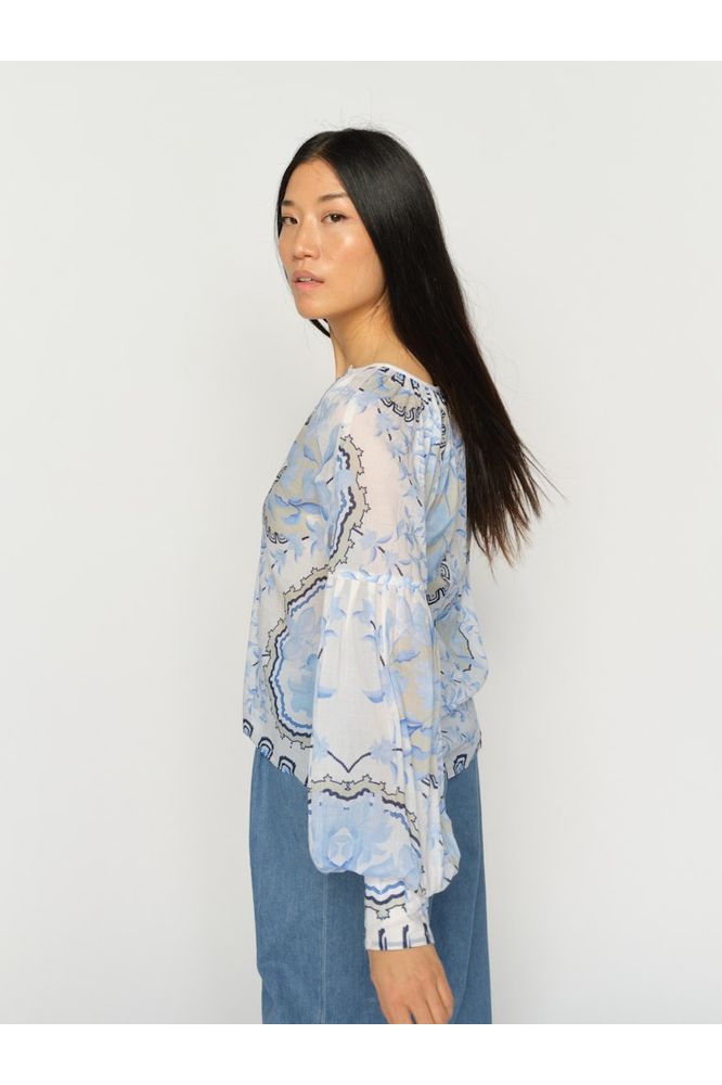 Mos Mosh Wylde Orchid Blouse Blue