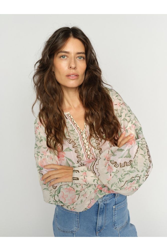 Mos Mosh Wylde Orchid Blouse Green
