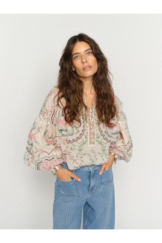 Mos Mosh Wylde Orchid Blouse Green
