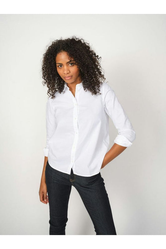 Mos Mosh White Anica Oxford Shirt