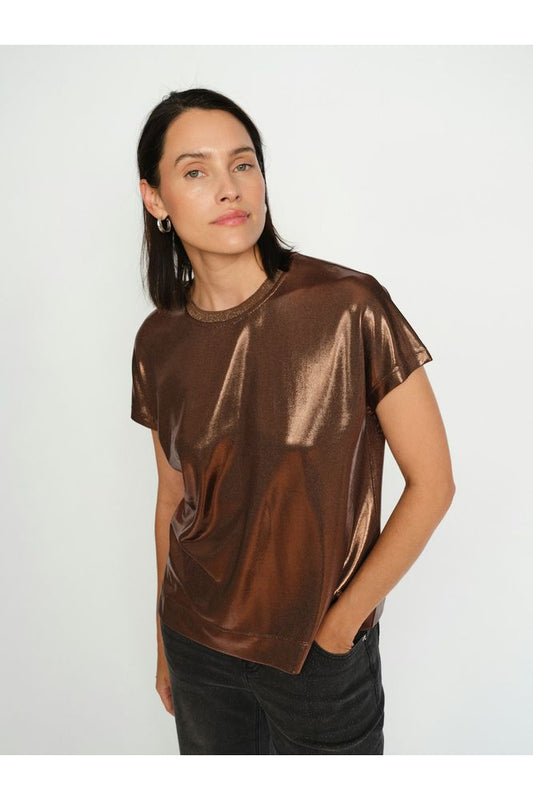 Mos Mosh Nivola O-neck Metallic Tee