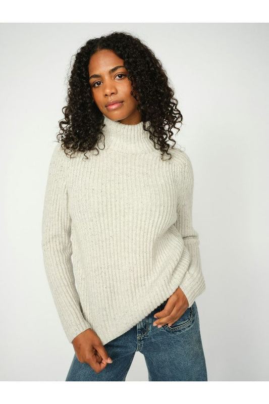 Mos Mosh Light Grey Thyra Highneck Knit