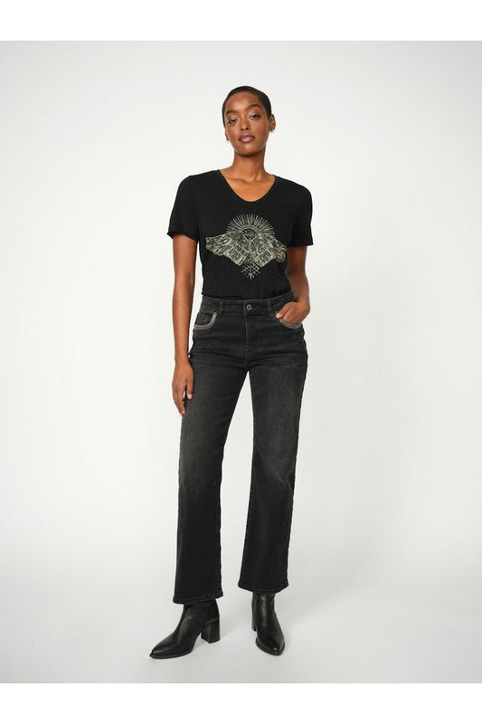 Mos Mosh Nadine Deco Tee Black