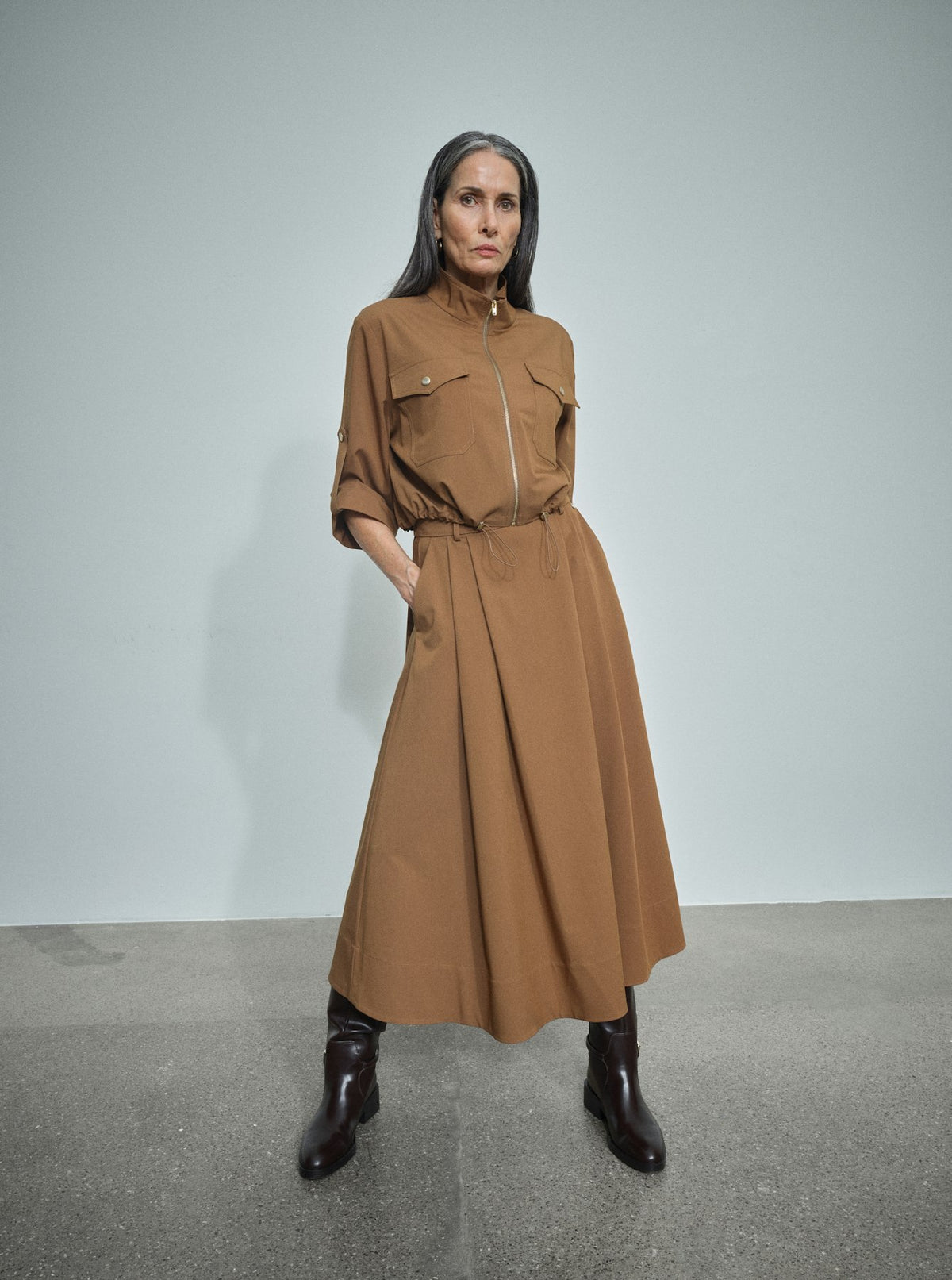 Mos Mosh Andrea Sato Jacket Dark Camel