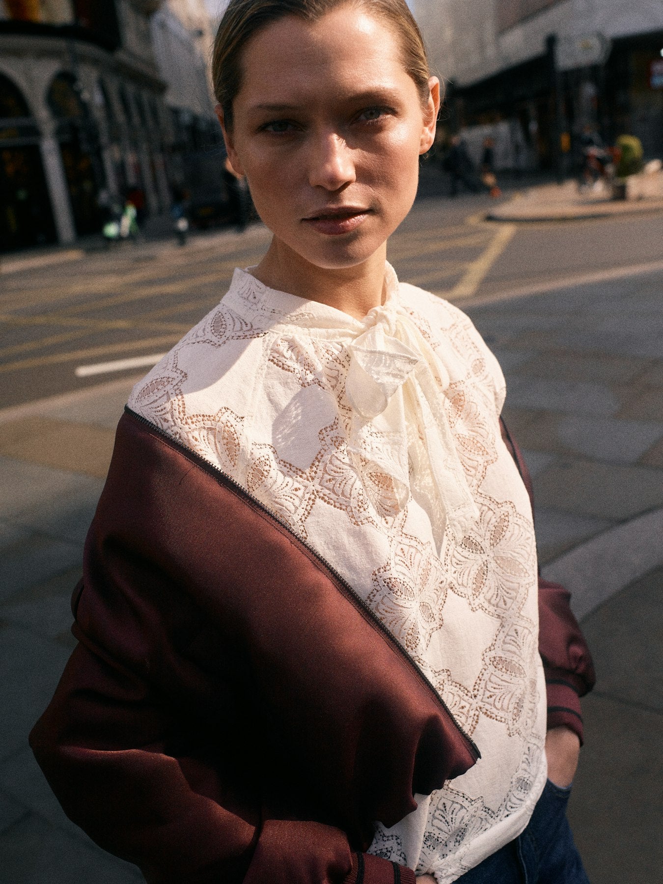 Mos Mosh Tamlyn Lace Blouse Ecru