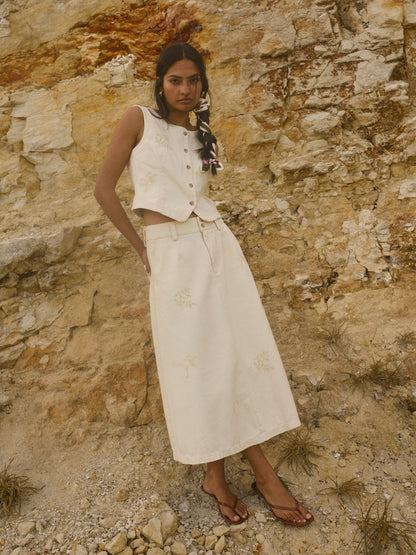 Mos Mosh Lani Rinna Skirt Clay