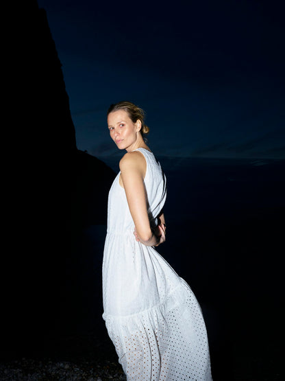Mos Mosh Sabria Embo Dress White