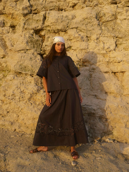 Mos Mosh Rooma Cotoni Shirt Black