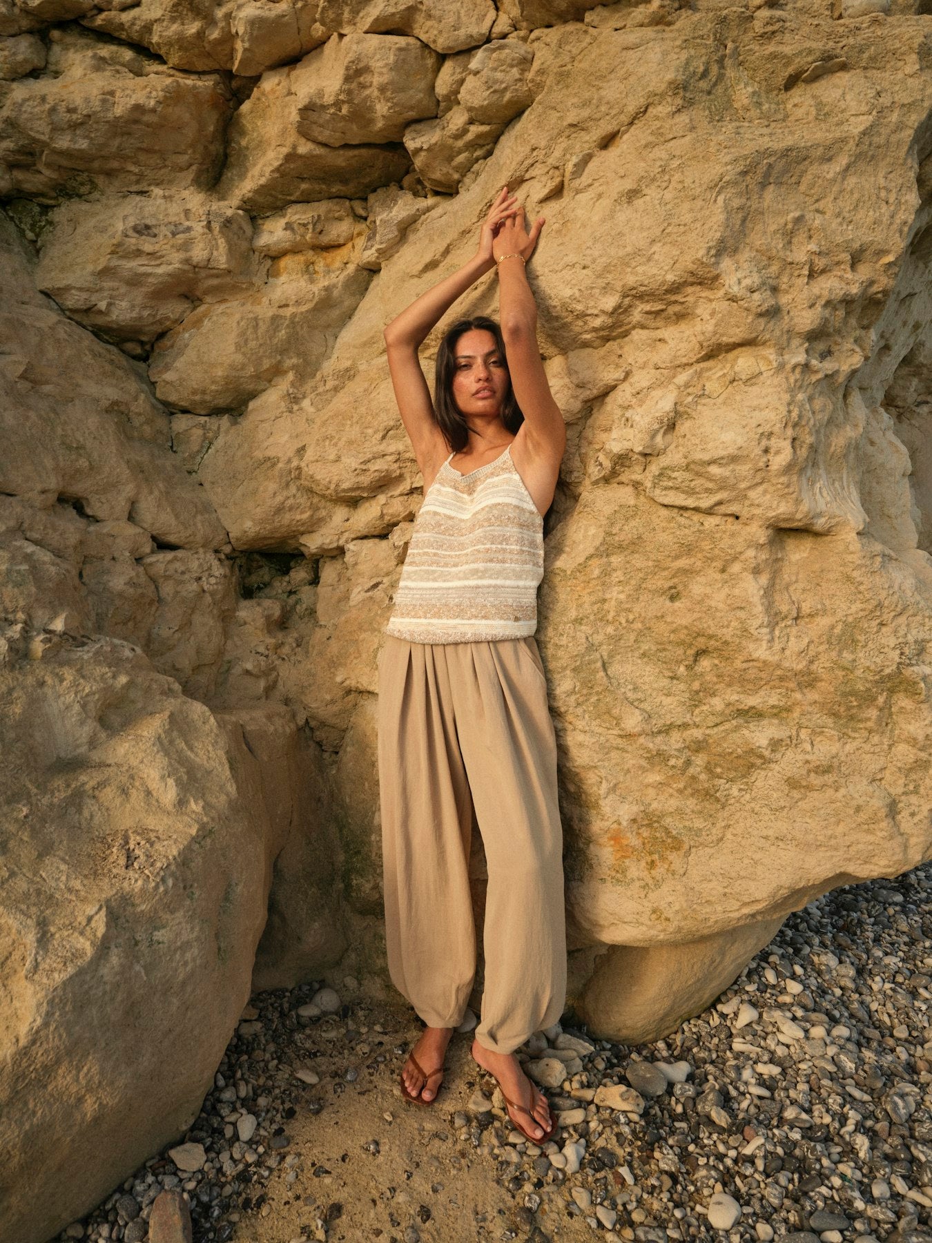 Mos Mosh Nuello Gunilla Pant Sesame
