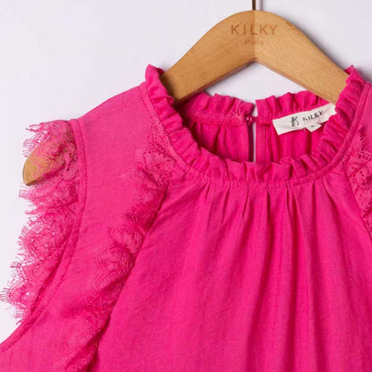 Killy Lace Trim Detail Top