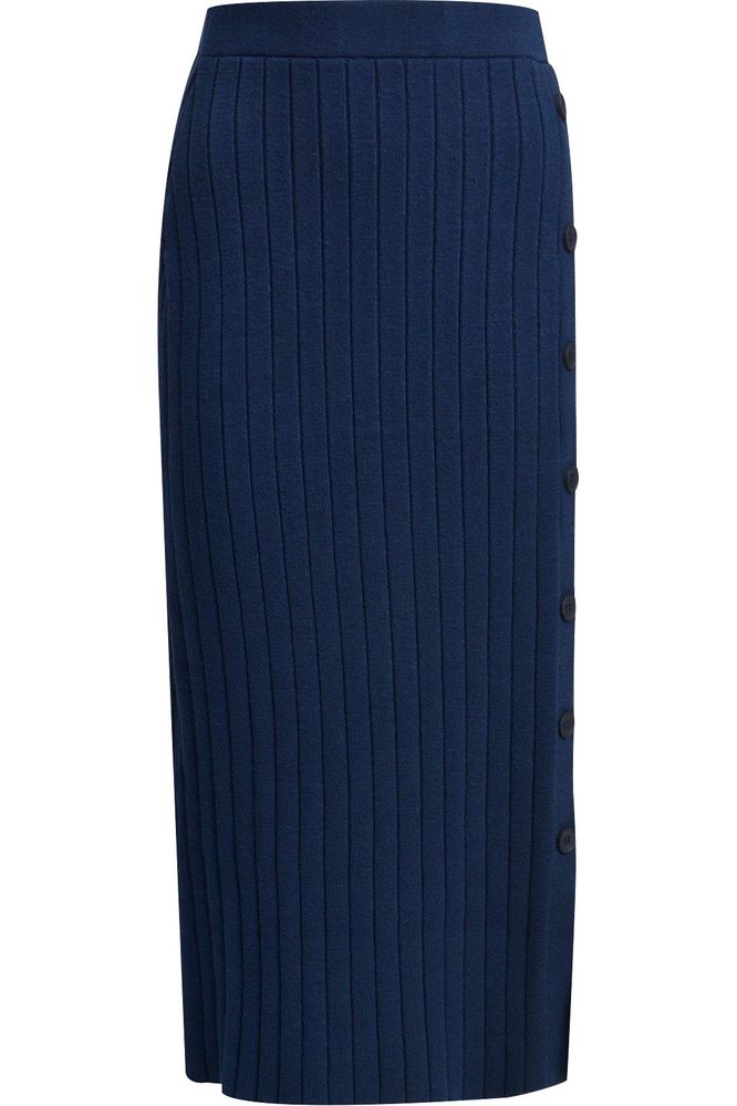 AW24 Milano Ribbed Midi Wrap Skirt